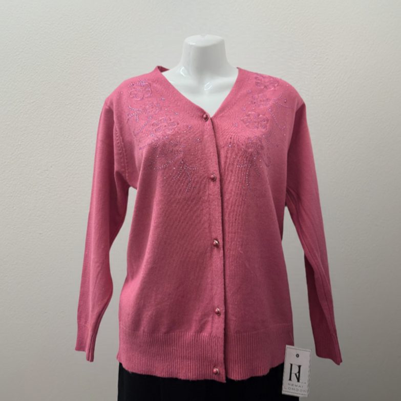 Chevron Floral Cardigan