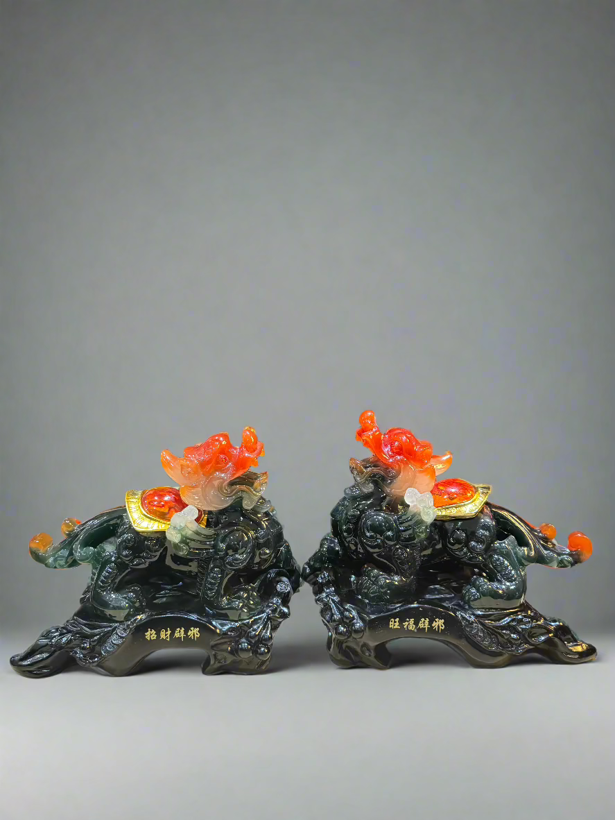 Exquisite Jade Dragon Set