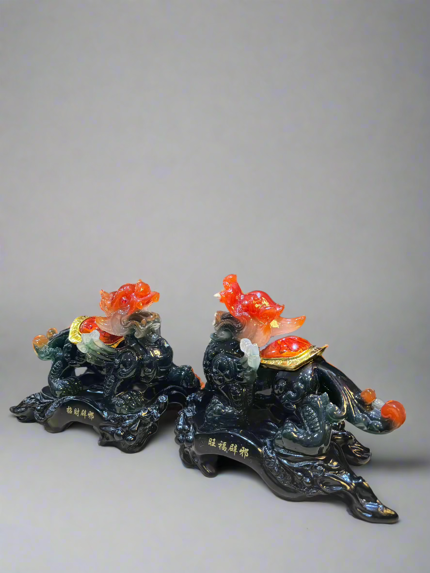 Exquisite Jade Dragon Set