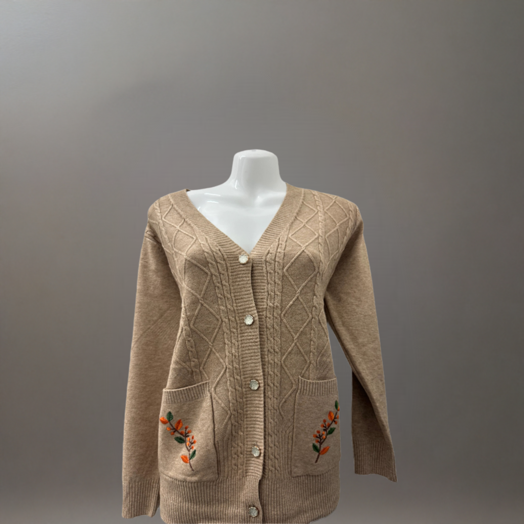 Remai London Pocket Pattern Cardigan