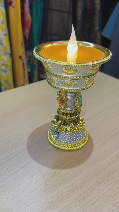 LED Tibetan Butter Lamp - 2